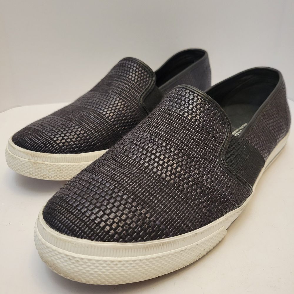 Lauren Ralph Lauren Jinny Sneaker Black Women's Woven‎ Slip On Shoe Size US 8B
